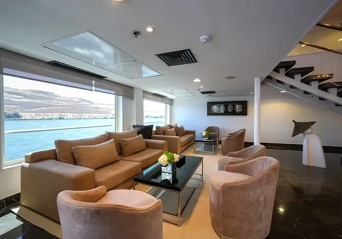 Lounge aboard the MS Nile Premium Nile Cruise Nile cruise